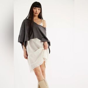 We The Free After Midnight Tee PULLOVER TOP CS CHARCOAL/BLACK SMALL